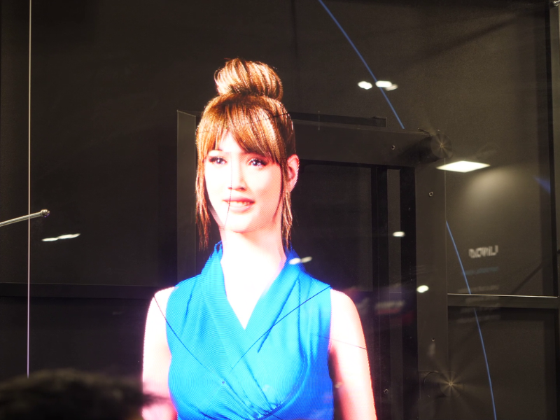 Linda allo stand Media Engineering dell'AI WEEK